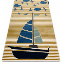 Detský kusový koberec Petit Sail boat gold