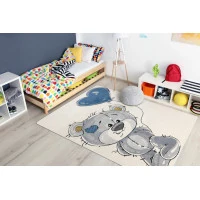 Detský kusový koberec Petit Teddy bear cream