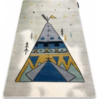 Detský kusový koberec Petit Tipi grey