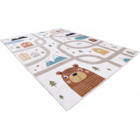 Detský kusový koberec Fun Polar cream