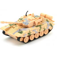 TEDDIES Tank 16 cm na spätné natiahnutie - žltý