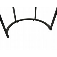 Konferenčný stolík DUO ROUND - dub prírodný/čierny