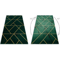 Kusový koberec Emerald geometric 1012 green and gold