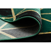 Kusový koberec Emerald 1020 green and gold kruh