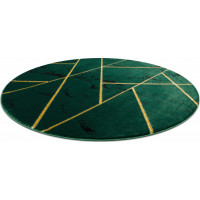 Kusový koberec Emerald geometric 1012 green and gold kruh