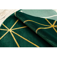 Kusový koberec Emerald 1013 green and gold kruh