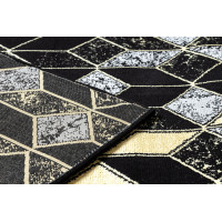 Behúň Gloss 400B 86 3D geometric black/gold