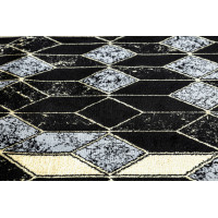 Behúň Gloss 400B 86 3D geometric black/gold