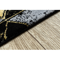 Behúň Gloss 400B 86 3D geometric black/gold