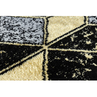 Behúň Gloss 400B 86 3D geometric black/gold