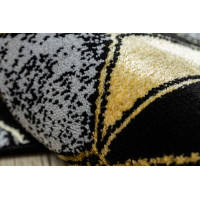 Behúň Gloss 400B 86 3D geometric black/gold