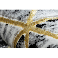 Behúň Gloss 3D cubes black/gold/grey