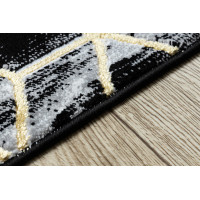Behúň Gloss 3D cubes black/gold/grey