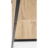 Regál LOFT REG-2 - dub sonoma/kov