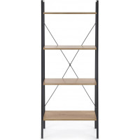 Regál LOFT REG-2 - dub sonoma/kov