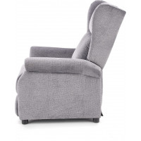 Polohovacie masážne kreslo ARGE - popolavé