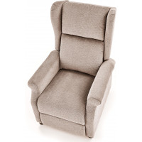 Polohovacie masážne kreslo ARGE - béžové