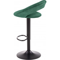 Barová stolička AMÁLKA - zelená - výškovo nastaviteľná