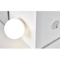 Toaletný stolík SUPERSTAR XL s LED osvetlením - biely