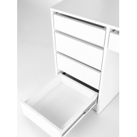 Toaletný stolík SUPERSTAR XL s LED osvetlením - biely