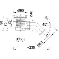 Vaničkový sifón STY-402-F, STY-402-K