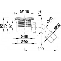 Vaničkový sifón STY-401-F a STY-401-K