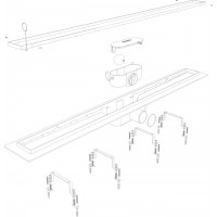Odtokový žľab STANDARDline BLACK