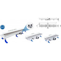 Odtokový žľab STANDARDline BLACK