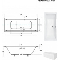 Obdĺžniková vaňa QUADRO SLIM