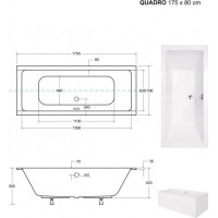 Obdĺžniková vaňa QUADRO SLIM