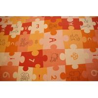 Detský koberec PUZZLE oranžový