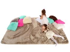 Plyšový detský koberec CAPPUCCINO