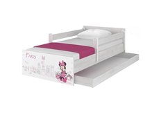 Detská posteľ MAX Disney - MINNIE PARIS 160x80 cm - so zásuvkou