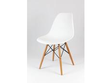 Kuchynská dizajnová stolička plastelína - biela