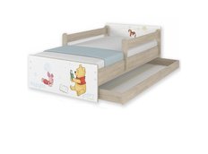 Detská posteľ MAX Disney - MACKO PÚ I 160x80 cm - so zásuvkou