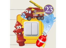 Detská samolepka POD VYPÍNAČ - vzor 23