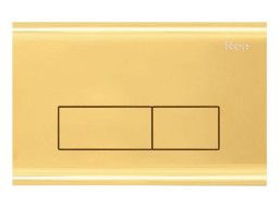 Ovládacie tlačidlo splachovadla - zlaté - dvojčinné - plastové - typ H