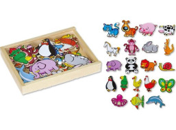 BABU Drevené magnetky - zvieratká