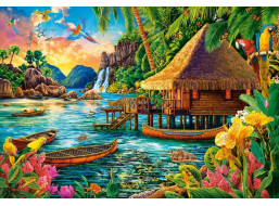 CASTORLAND Puzzle Tropický ostrov 1000 dielikov