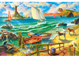 CASTORLAND Puzzle Víkend pri mori 1000 dielikov