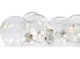 LED vianočných gulí s hviezdami - 30 LED