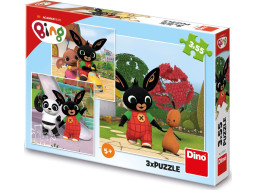 DINO Puzzle Bing sa hrá 3x55 dielikov