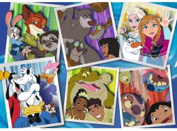 TREFL Puzzle Disney 100 rokov: Postavičky Disney 200 dielikov