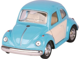 GOKI Volkswagen Chrobák klasik (1967) na spätné natiahnutie - modrý