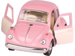 GOKI Volkswagen Chrobák klasik (1967) na spätné natiahnutie - ružový