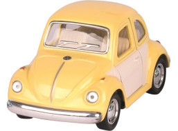 GOKI Volkswagen Chrobák klasik (1967) na spätné natiahnutie - žltý