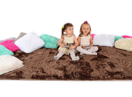 Plyšový detský koberec MOCCA