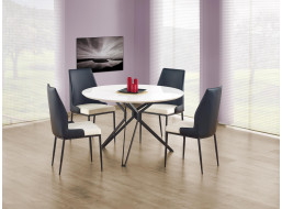 Jedálenský stôl PIXIE - 120x76 cm - biely / čierny