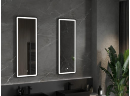 Obdĺžnikové zrkadlo MEXEN CORO 45x120 cm - s LED podsvietením a vyhrievaním, 9817-045-120-611-70