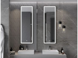 Obdĺžnikové zrkadlo MEXEN CORO 50x150 cm - s LED podsvietením a vyhrievaním, 9817-050-150-611-70